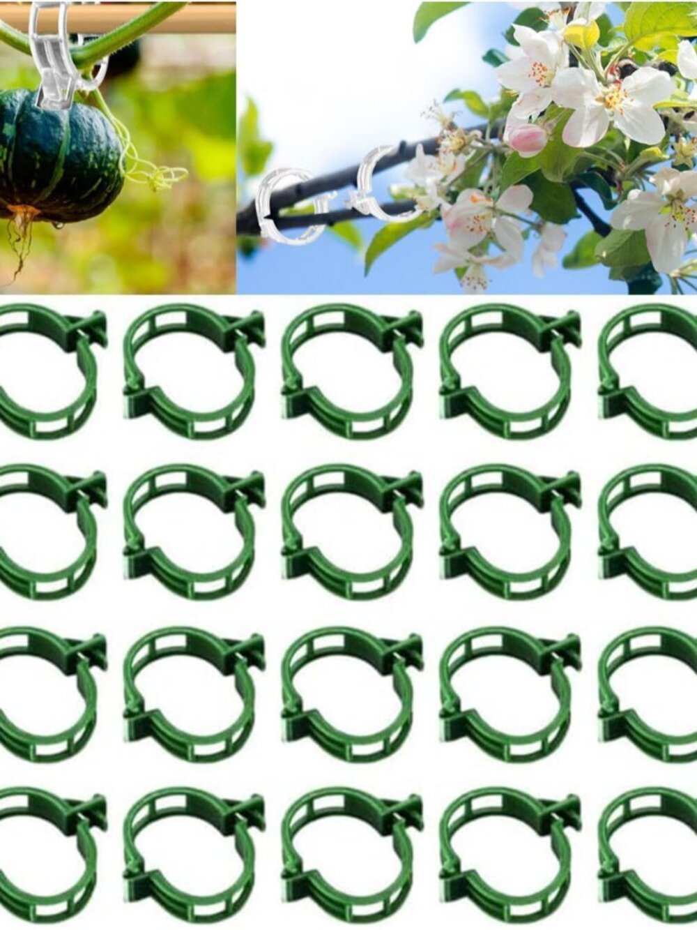 Plant Support Clips Reusable Garden Clips, Secured Plastic Plant Clips, Tomato S